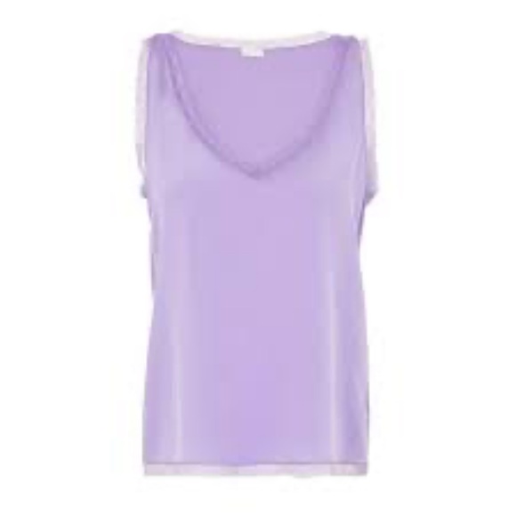 8 By Yoox Tops - NWT 8 BY YOOX 100% Silk Lilac Purple Cami